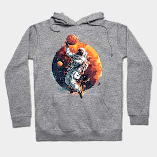 astronaut play basketball Hoodie